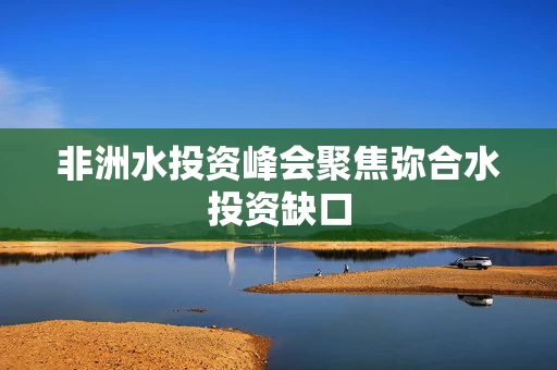 非洲水投资峰会聚焦弥合水投资缺口