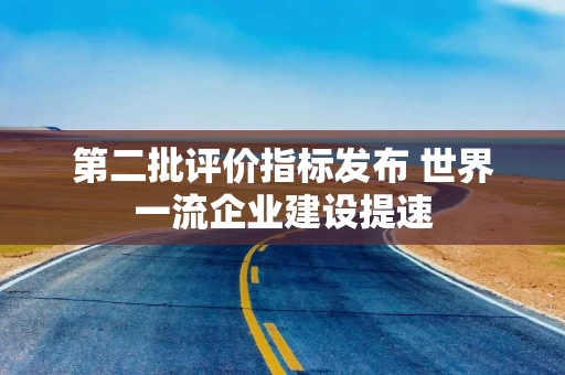 第二批评价指标发布 世界一流企业建设提速