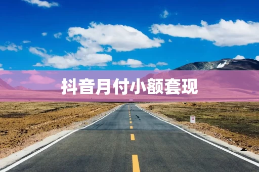 抖音月付小额套现