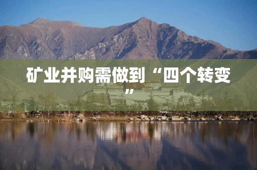 矿业并购需做到“四个转变”