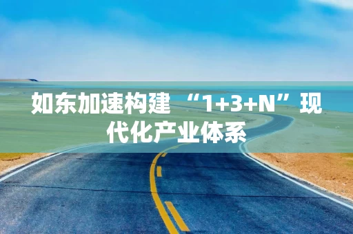 如东加速构建 “1+3+N”现代化产业体系