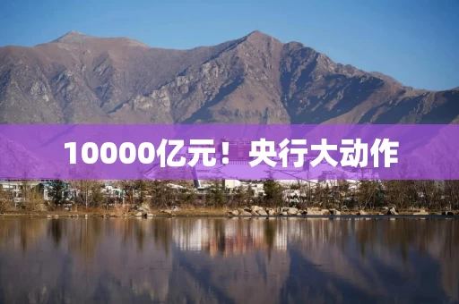 10000亿元！央行大动作