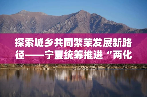 探索城乡共同繁荣发展新路径——宁夏统筹推进“两化一振兴”走深走实