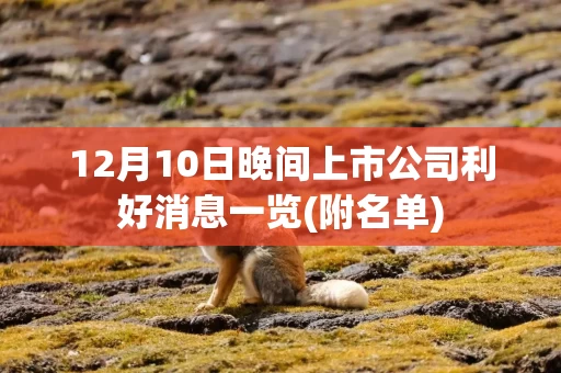 12月10日晚间上市公司利好消息一览(附名单)