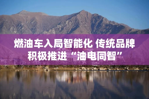 燃油车入局智能化 传统品牌积极推进“油电同智”