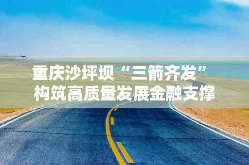 重庆沙坪坝“三箭齐发” 构筑高质量发展金融支撑