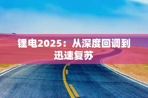 锂电2025：从深度回调到迅速复苏