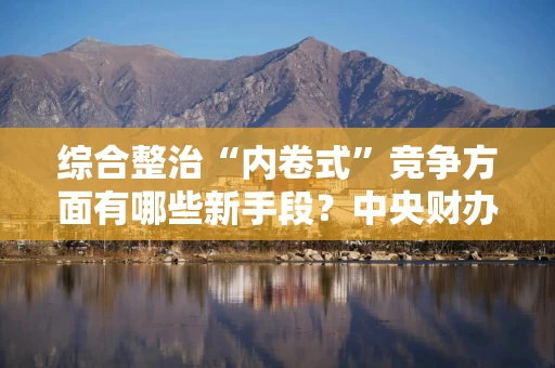 综合整治“内卷式”竞争方面有哪些新手段?中央财办有关负责同志回应