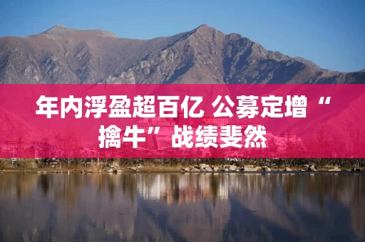 年内浮盈超百亿 公募定增“擒牛”战绩斐然