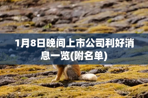 1月8日晚间上市公司利好消息一览(附名单)