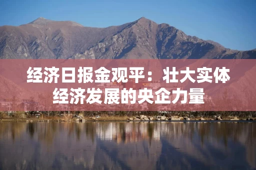 经济日报金观平:壮大实体经济发展的央企力量