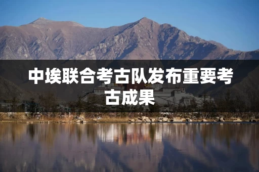 中埃联合考古队发布重要考古成果