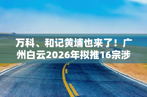 万科、和记黄埔也来了!广州白云2026年拟推16宗涉宅地 吸引39家房企“围观”