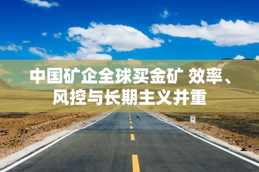 中国矿企全球买金矿 效率、风控与长期主义并重