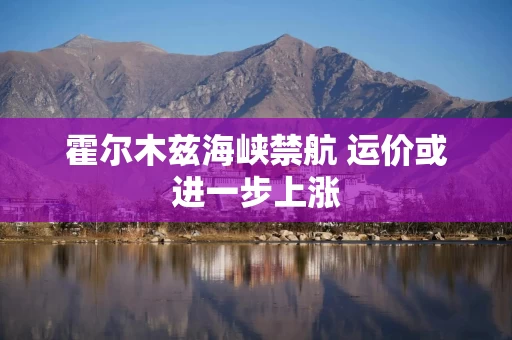 霍尔木兹海峡禁航 运价或进一步上涨