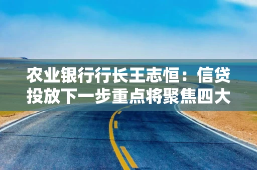 农业银行行长王志恒:信贷投放下一步重点将聚焦四大领域