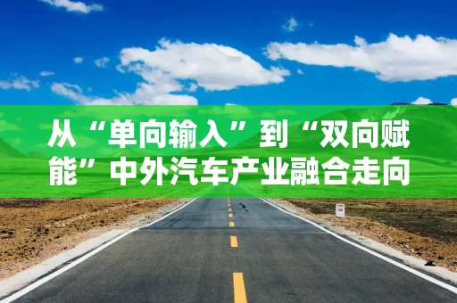 从“单向输入”到“双向赋能”中外汽车产业融合走向纵深