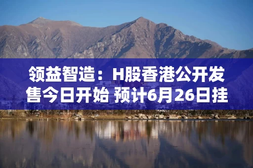 领益智造:H股香港公开发售今日开始 预计6月26日挂牌交易