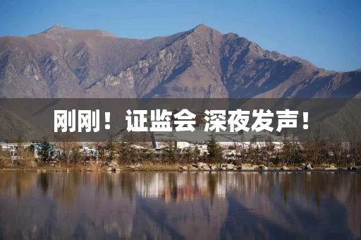 刚刚！证监会 深夜发声！