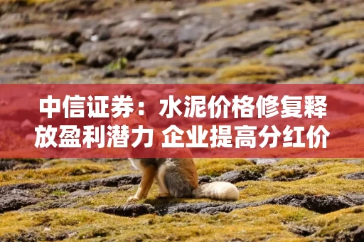 中信证券：水泥价格修复释放盈利潜力 企业提高分红价值可期