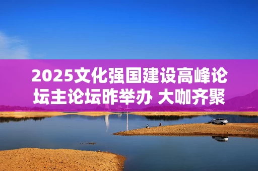 2025文化强国建设高峰论坛主论坛昨举办 大咖齐聚现场贡献真知灼见 “数智化”是生存发展的必答题