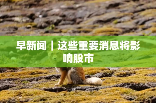 早新闻｜这些重要消息将影响股市