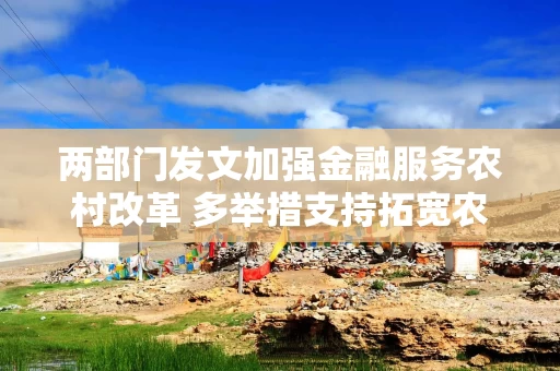 两部门发文加强金融服务农村改革 多举措支持拓宽农民增收渠道