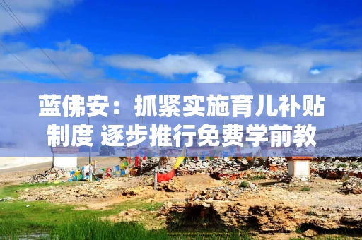 蓝佛安：抓紧实施育儿补贴制度 逐步推行免费学前教育