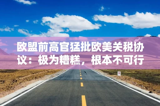 欧盟前高官猛批欧美关税协议：极为糟糕，根本不可行！