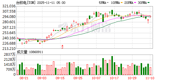 台积电10月营收增速放缓 AI热潮可持续性再受质疑