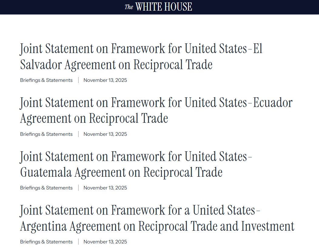 美国急忙“打补丁”：白宫宣布拉美四国的部分商品将获关税减免
