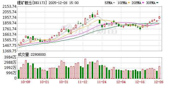 定价调整、“默契”检修 锂矿概念大涨 最新融资客抢筹股名单出炉