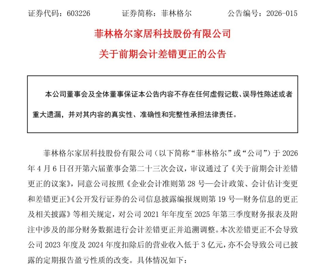 虚增收入被实锤 营收逼近“退市线” 菲林格尔易主是转型还是“金蝉脱壳”?