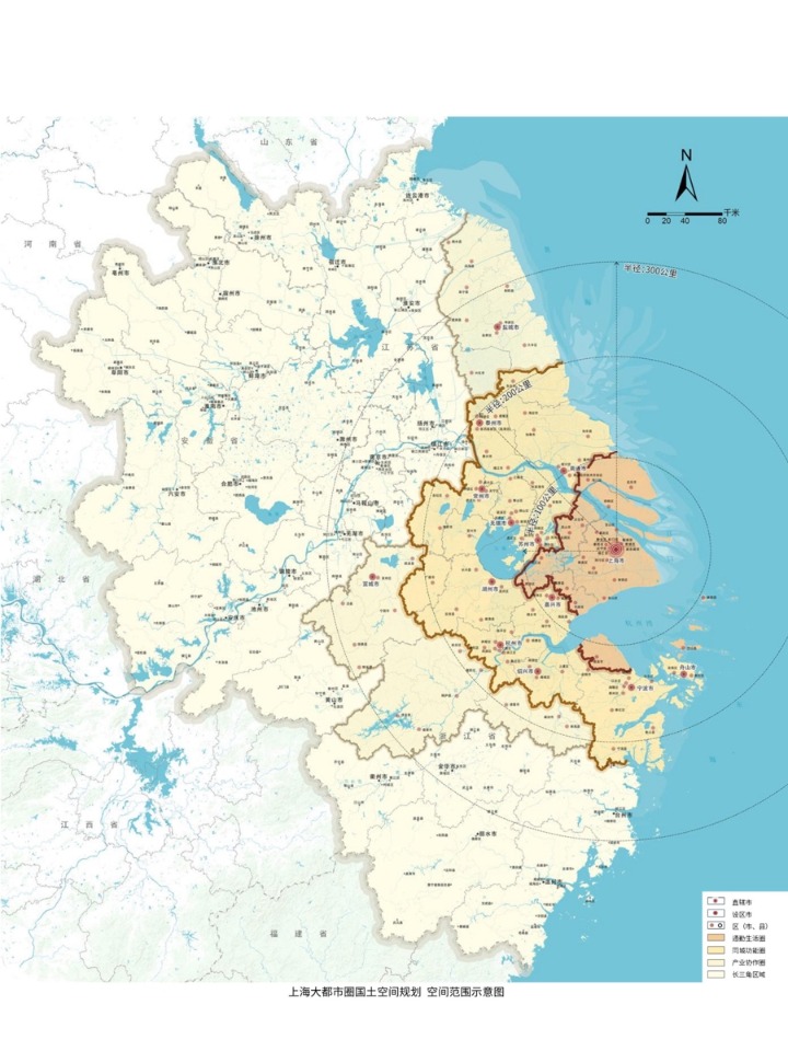 上海大都市圈国土空间规划中 覆盖长三角14城 这个圈子为何划这么大?